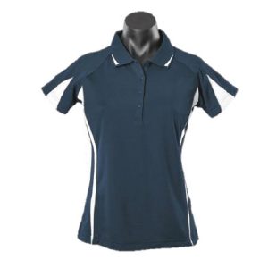 Women's Polo navy and white